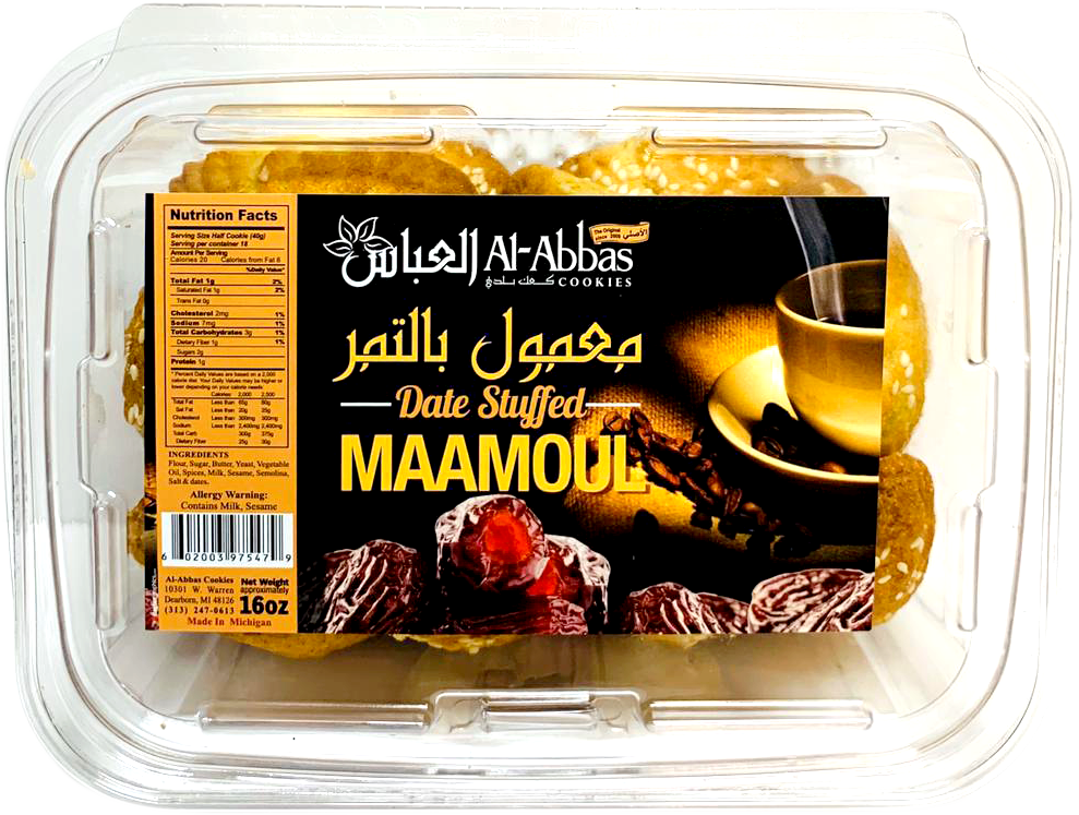 Al-Abbas Cookies Date Stuffed Maamoul 16oz
